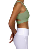 Scoop Front Band Back Top