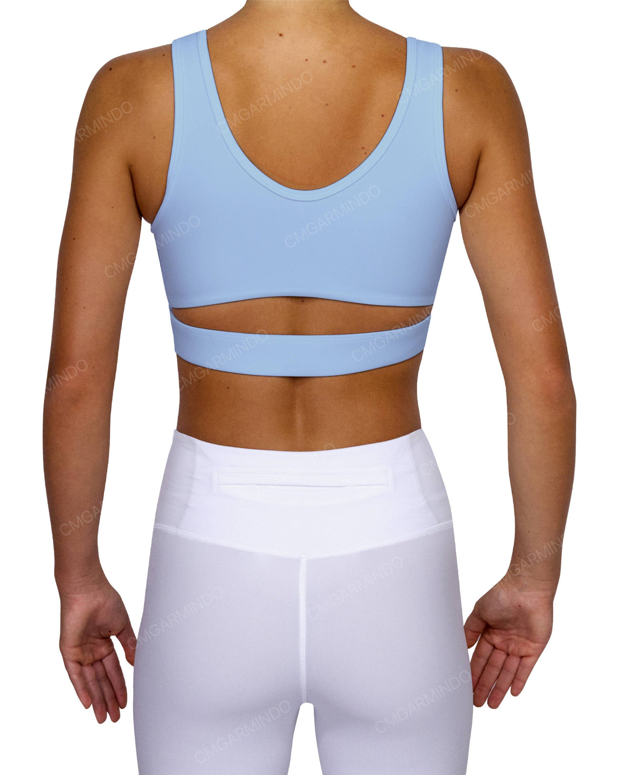 Scoop Front Band Back Top