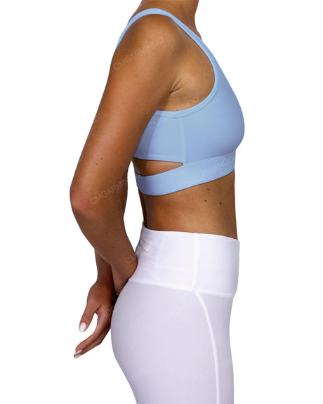 Scoop Front Band Back Top