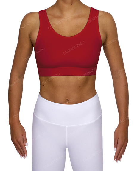 Scoop Front Band Back Top