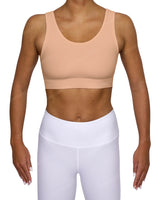 Scoop Front Band Back Top