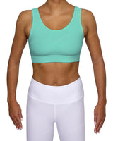 Scoop Front Band Back Top