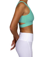 Scoop Front Band Back Top