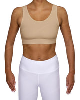 Scoop Front Band Back Top