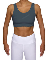 Scoop Front Band Back Top
