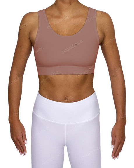 Scoop Front Band Back Top