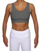 Scoop Front Band Back Top