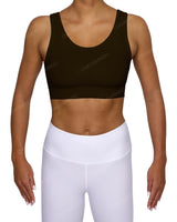 Scoop Front Band Back Top