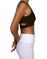 Scoop Front Band Back Top
