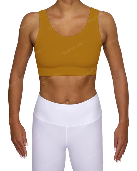 Scoop Front Band Back Top