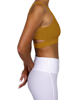Scoop Front Band Back Top