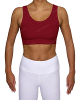 Scoop Front Band Back Top