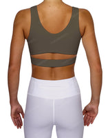 Scoop Front Band Back Top
