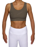 Scoop Front Band Back Top
