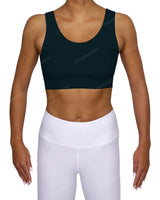 Scoop Front Band Back Top