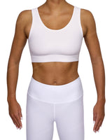 Scoop Front Band Back Top