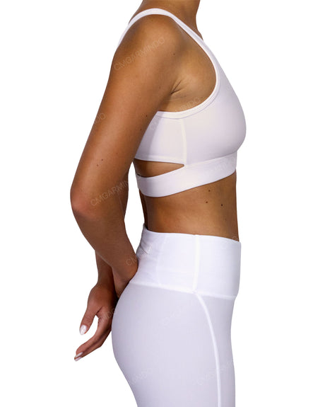 Scoop Front Band Back Top