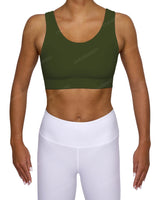 Scoop Front Band Back Top