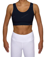 Scoop Front Band Back Top