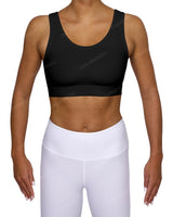 Scoop Front Band Back Top