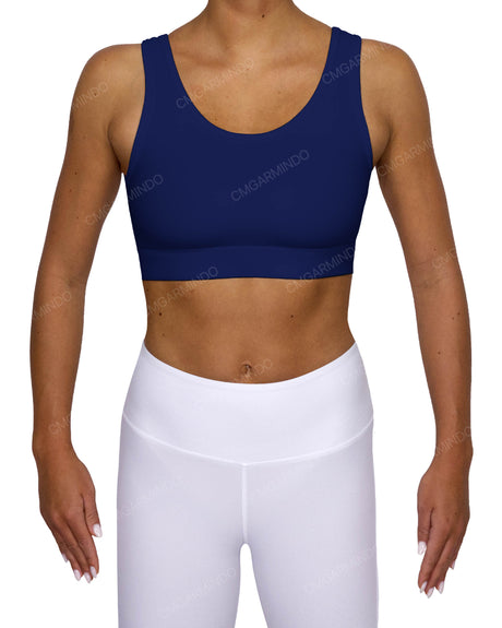 Scoop Front Band Back Top