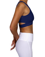 Scoop Front Band Back Top