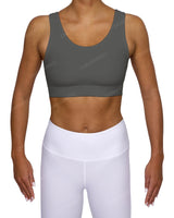 Scoop Front Band Back Top