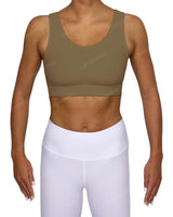 Scoop Front Band Back Top