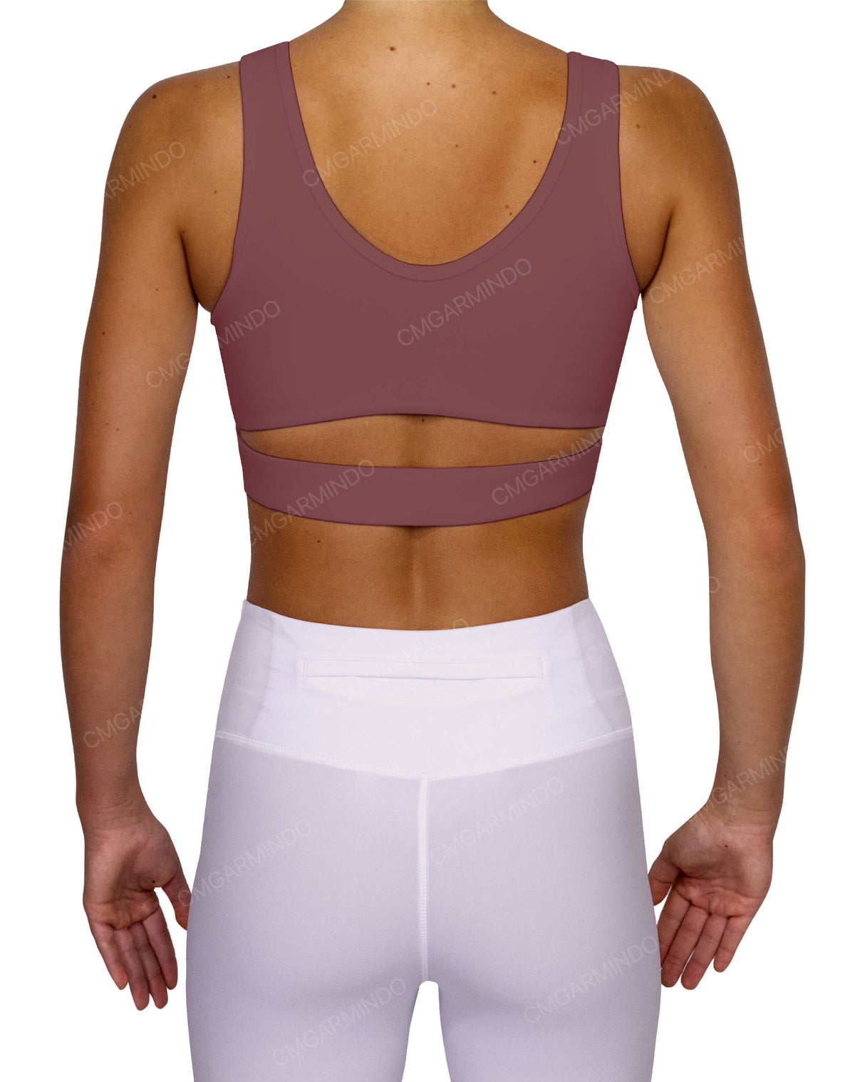 Scoop Front Band Back Top