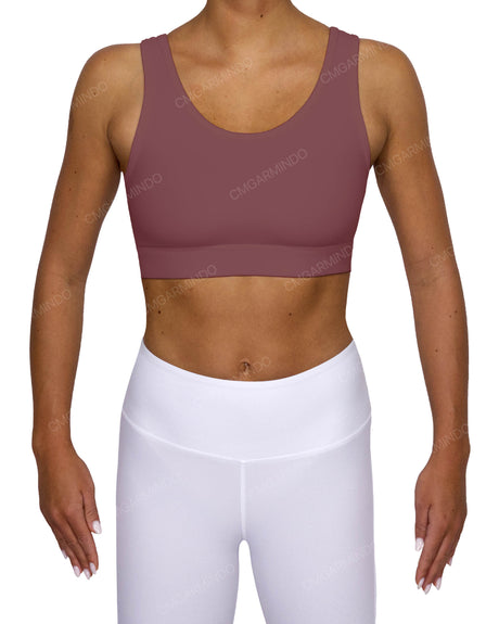 Scoop Front Band Back Top