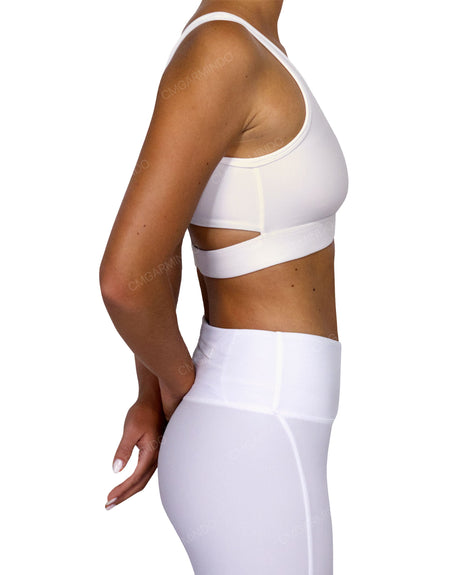 Scoop Front Band Back Top