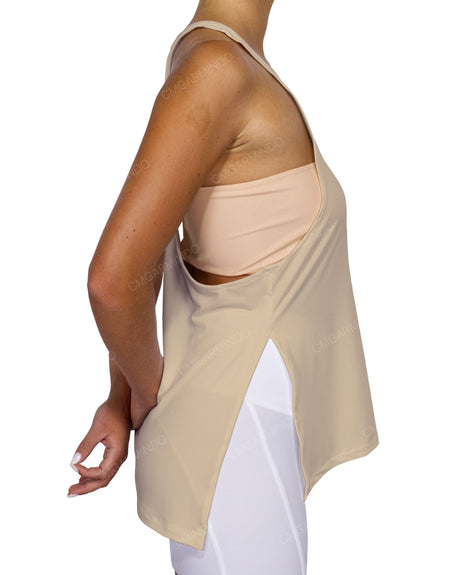 Long Side Slit Tank Top