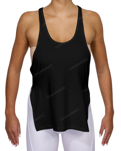 Long Side Slit Tank Top