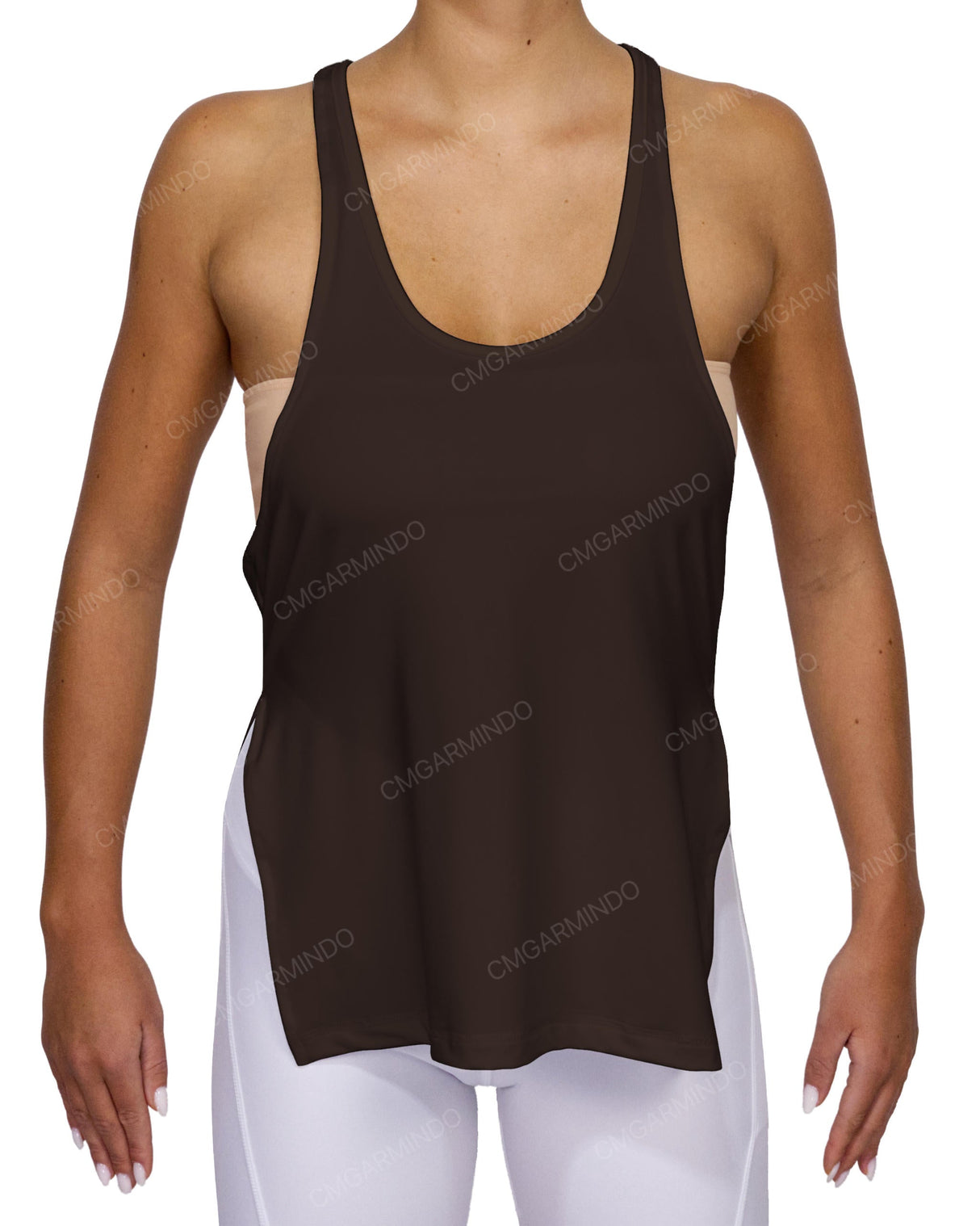 Long Side Slit Tank Top