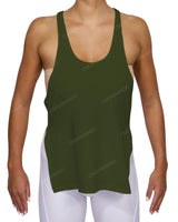 Long Side Slit Tank Top