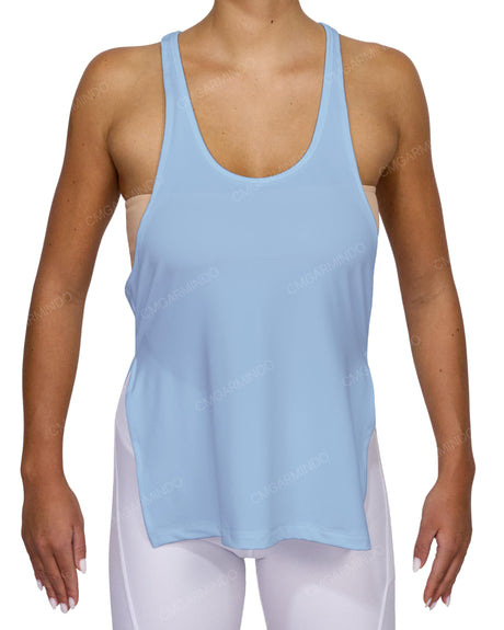 Long Side Slit Tank Top