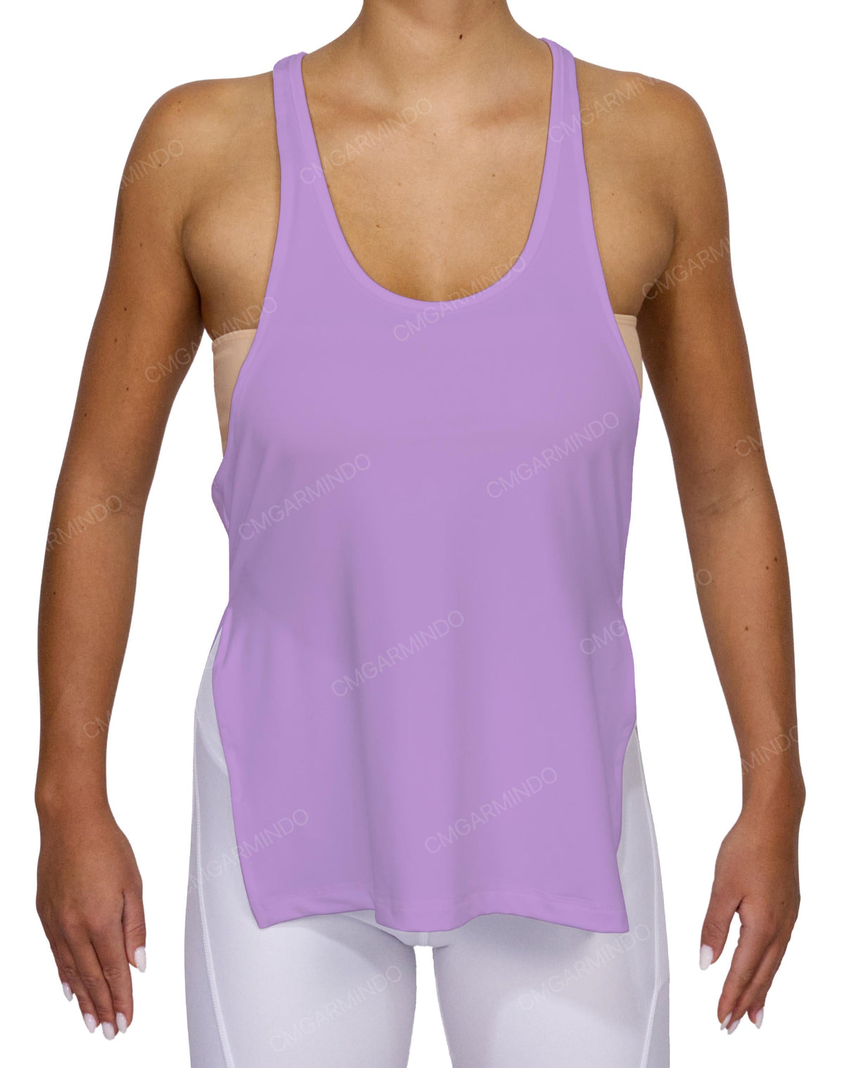 Long Side Slit Tank Top