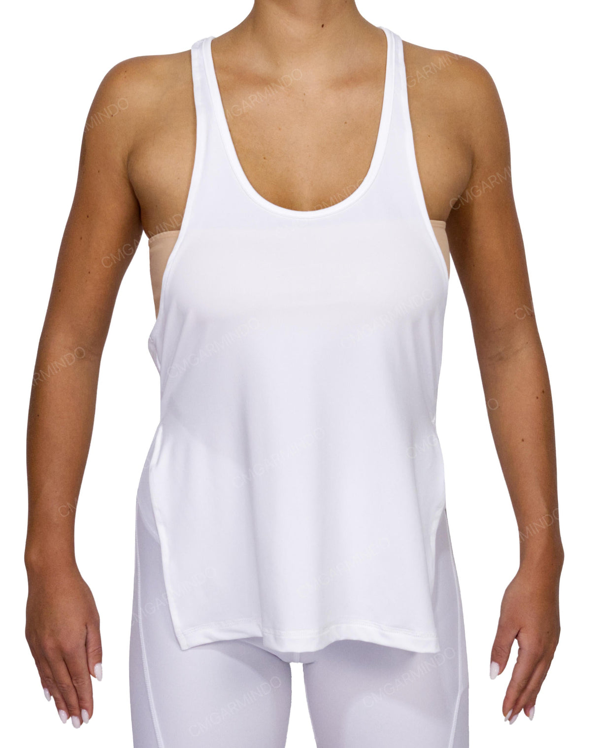 Long Side Slit Tank Top