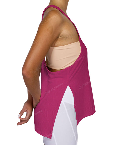 Long Side Slit Tank Top