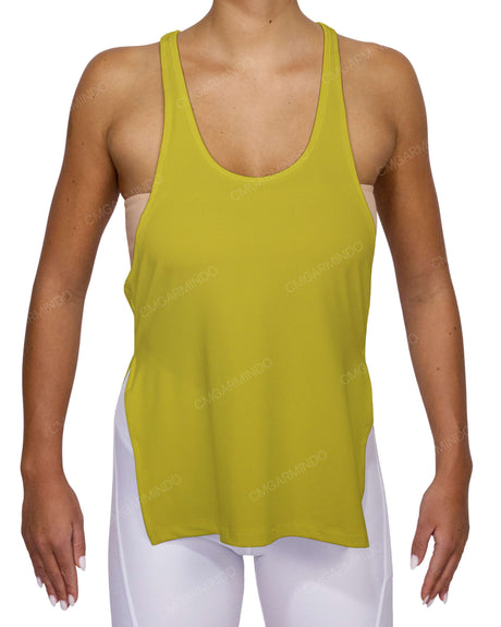 Long Side Slit Tank Top