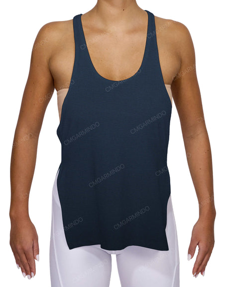 Long Side Slit Tank Top