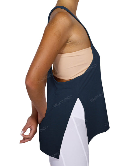 Long Side Slit Tank Top