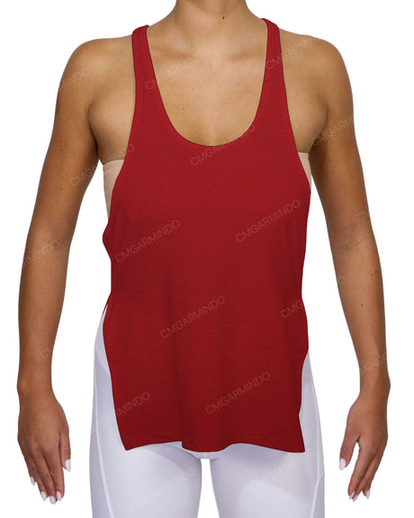 Long Side Slit Tank Top