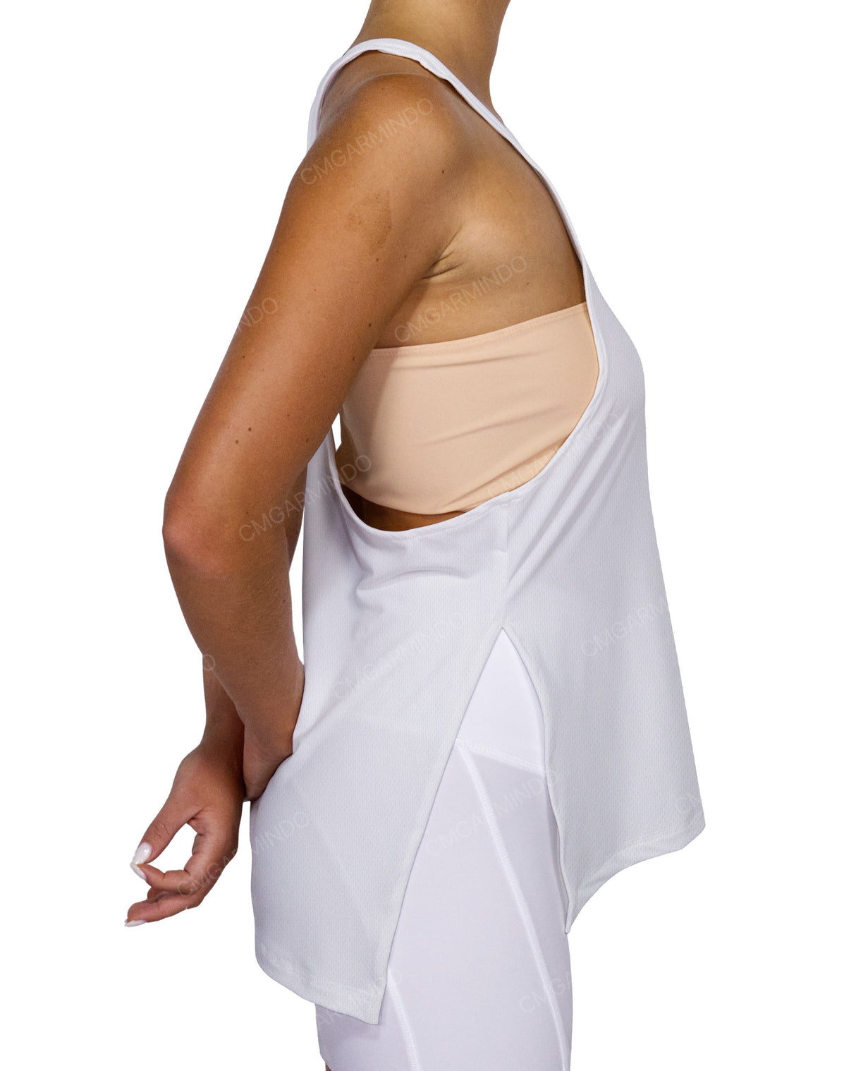 Long Side Slit Tank Top