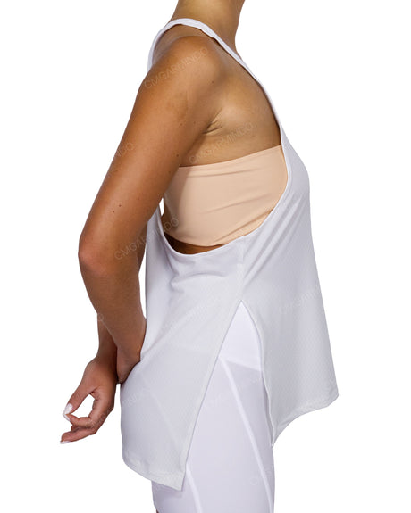 Long Side Slit Tank Top