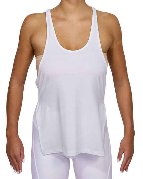 Long Side Slit Tank Top