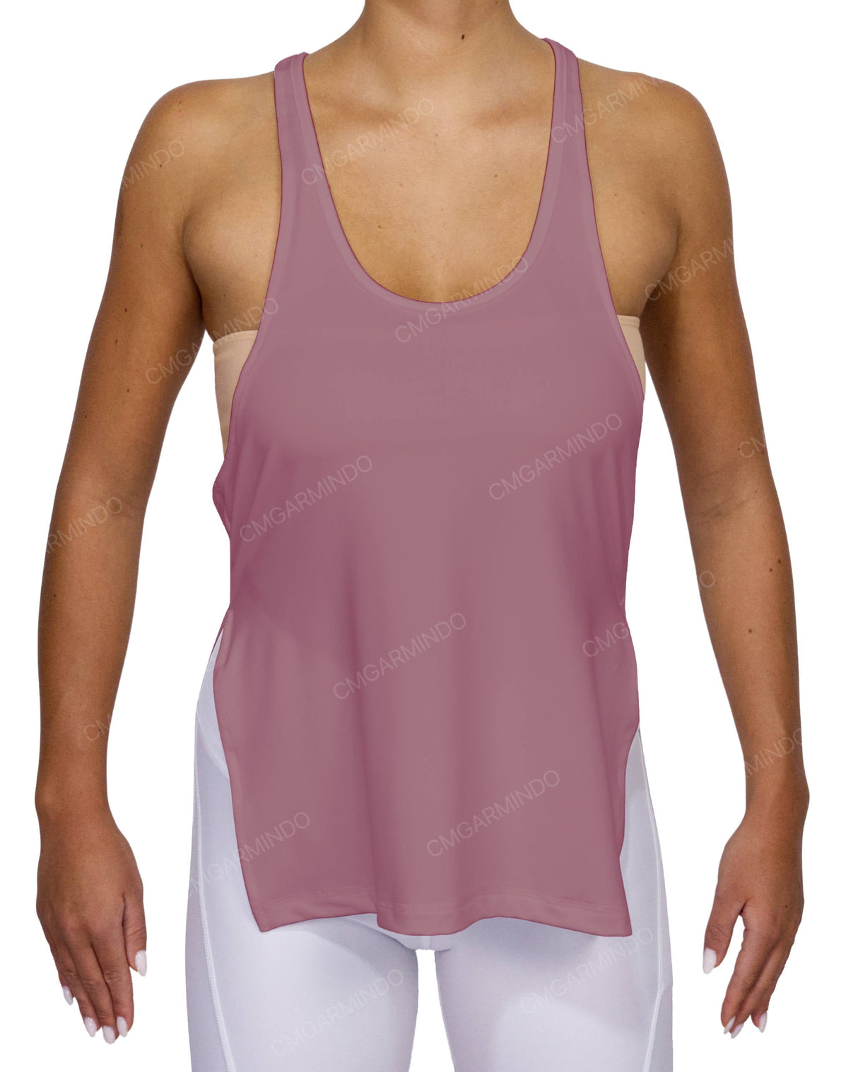 Long Side Slit Tank Top