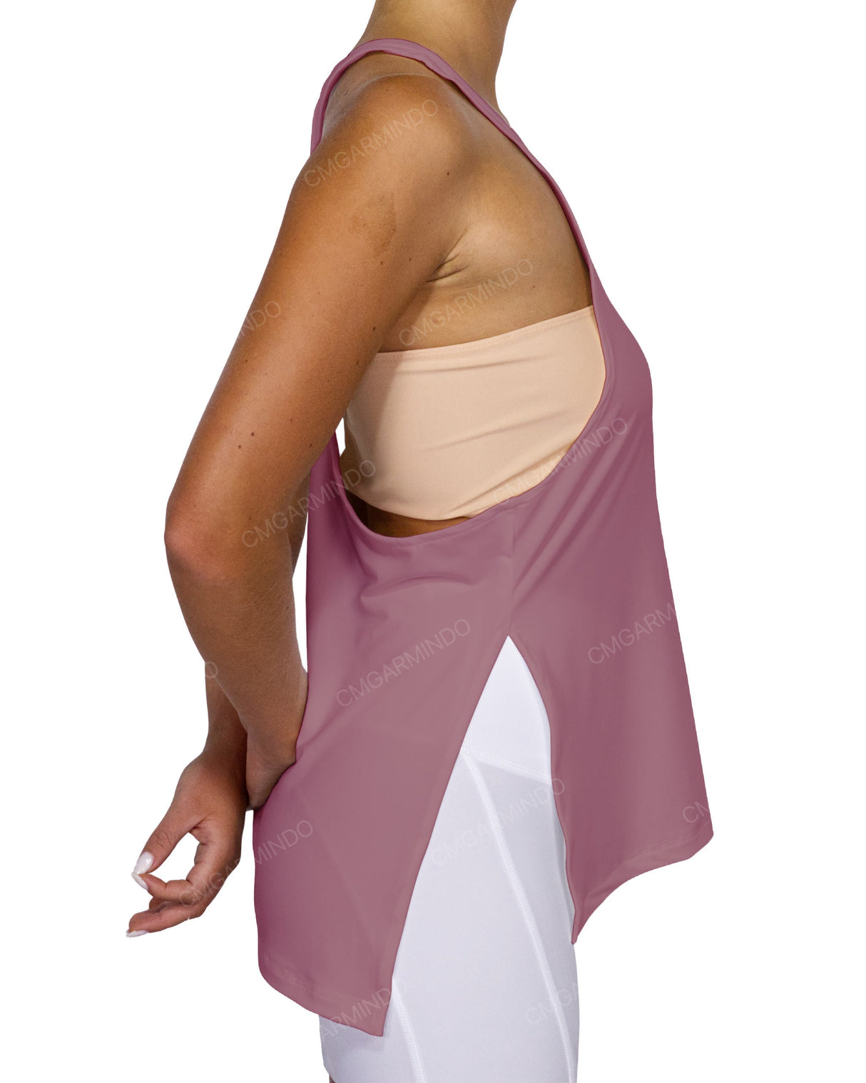 Long Side Slit Tank Top