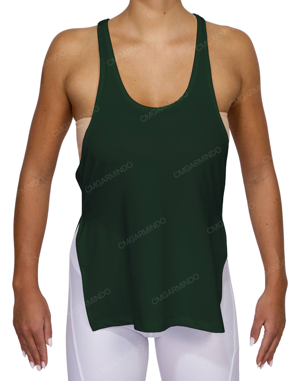 Long Side Slit Tank Top
