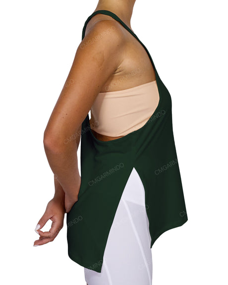 Long Side Slit Tank Top